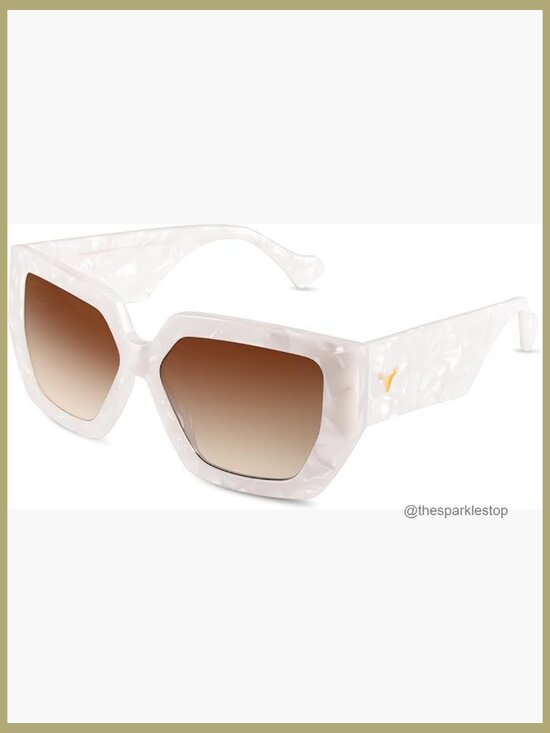 Retro Oversized Polarized Sunglasses UV400 Square Big Sunglasses